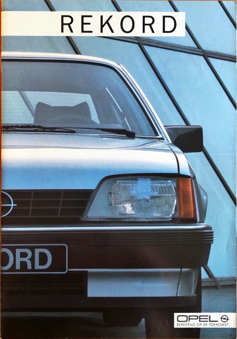 Opel Rekord nr. -, 1985-10 A4, 40, NL year 1985 folder brochure