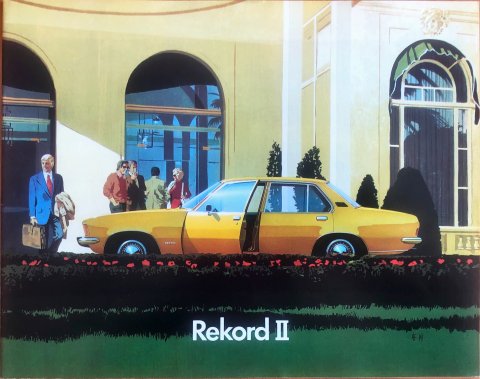 Opel Rekord nr. J.3027, 1973 23,5 x 30,0, 16, NL year 1973 folder brochure