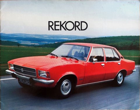 Opel Rekord nr. J.3046, 1973 23,5 x 30,0, 16, NL year 1973 folder brochure