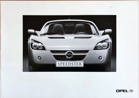 Opel Speedster nr. 10912, 2000 A4, 16, FR year 2000 folder brochure