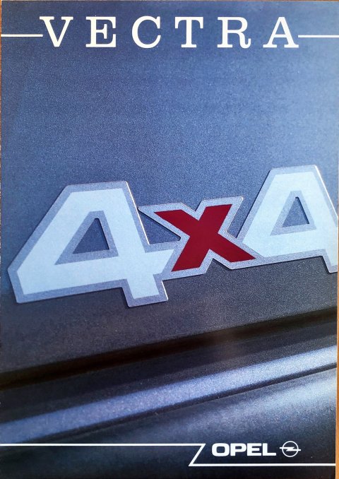 Opel Vectra 4x4 nr. -, 1989 A4, 4, NL year 1989 folder brochure