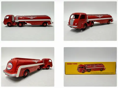 Panhard Movic Esso tankwagen (Tracteur Citerne Titan Esso), 1954, Atlas Dinky Toys, 32C
