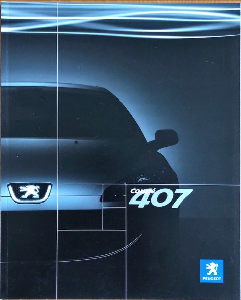 Peugeot 407 Coupe nr. -, 2005-10 NL 2005 folder brochure
