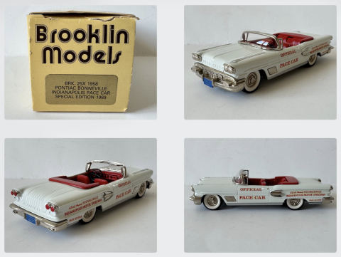 Pontiac Bonneville Indianapolis pace car, 1958, Brooklin, BRK.25X