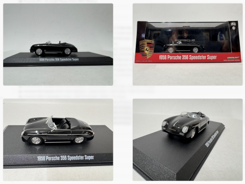 Porsche 356 A Speedster Super, 1958 Greenlight, 86539 zwart