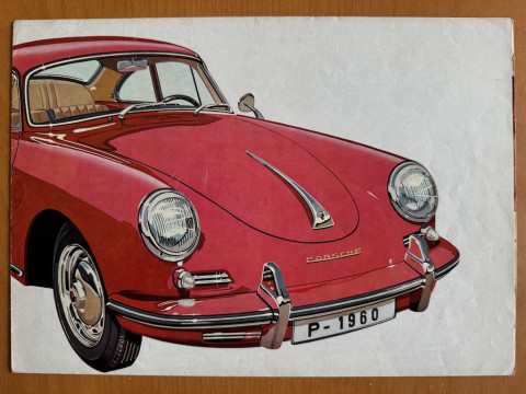 Porsche 356 B 1600 : 1600 S : 1600 S 90 (1.6 60:75:90 PK) nr. W 22 e, 1959 11 EN 1959 folder brochure