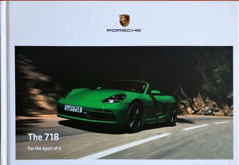 Porsche 718 Boxster en 718 Cayman nr. WSLN2101003720 EN:WW, 2020-09 EN 2020 folder brochure