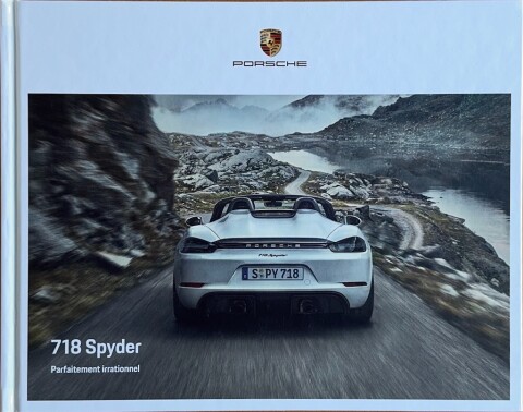 Porsche 718 Boxster Spyder nr. WSLN2101002530 FR:WW, 2020 09 FR 2020 folder brochure