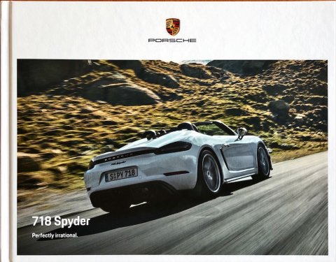 Porsche 718 Boxster Spyder nr. WSLN2101007220 EN:WW, 2021-03 EN 2021 folder brochure