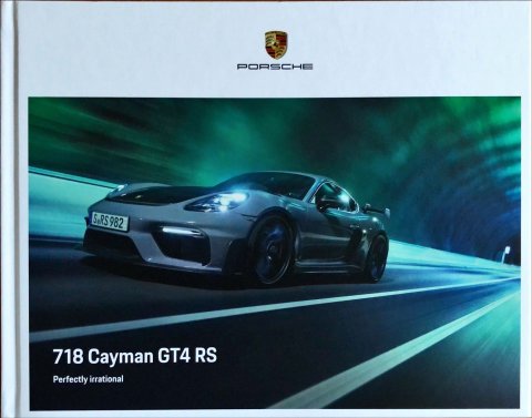 Porsche 718 Cayman GT4 RS nr. WSLN2201001691 NL:WW, 2021-11 NL 2021 folder brochure