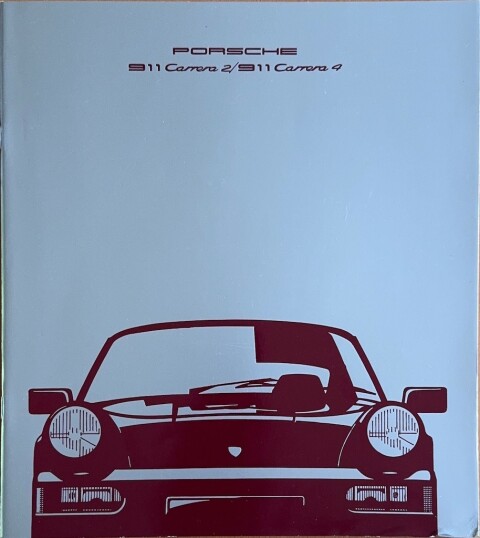 Porsche 911 (964) Carrera 2 / Carrera 4 nr. WVK 103 310, 1989-08 DE 1989 folder brochure