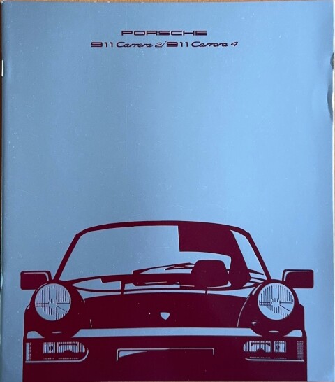 Porsche 911 (964) Carrera 2 / Carrera 4 nr. WVK 103 330, 1989-08 FR 1989 folder brochure