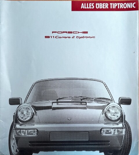 Porsche 911 (964) Carrera 2 tiptronic nr. WVK 123 010, 1990 09 DE 1990 folder brochure