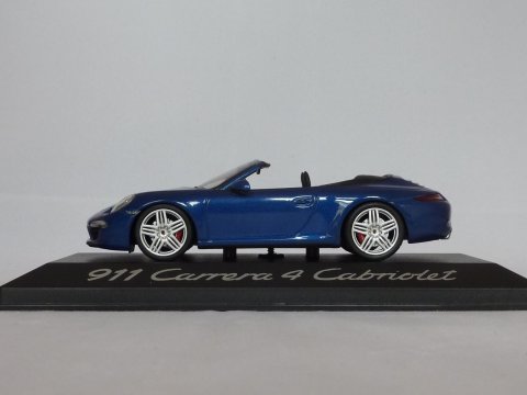 Porsche 911 - 991.1 Cabriolet Carrera 4, 2012-2015, blauw, Minichamps, WAP 020 111 0C