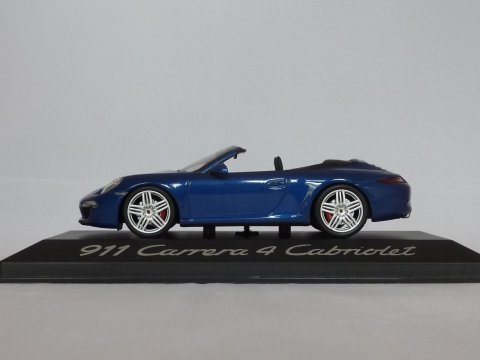 Porsche 911 - 991.1 Cabriolet Carrera 4, 2012-2015, blauw, Minichamps, WAP 020 111 0C 