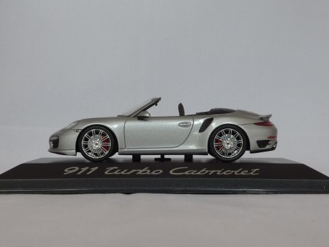 Porsche 911 - 991.1 Cabriolet Turbo, 2014-2016, zilver, Minichamps, WAP 020 560 0E