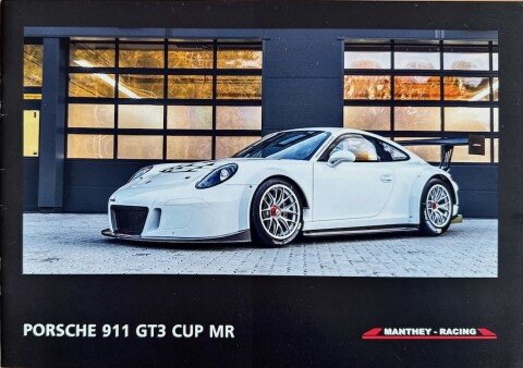 Porsche 911 (991.1) GT3 Cup MR Manthey Racing DE folder brochure