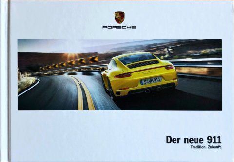 Porsche 911 (991.2)  nr. WSLC1701000110 DE:WW, 2016-03 DE 2016 folder brochure