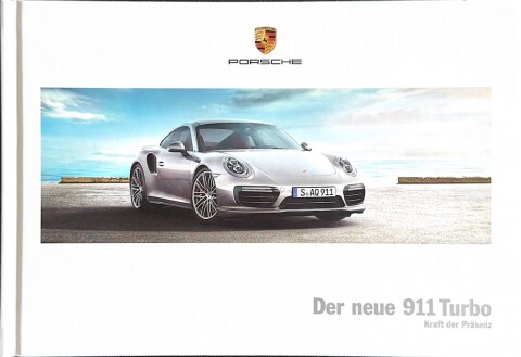 Porsche 911 (991.2) Turbo nr. WSLK1601000210 DE:WW, 2015 12 DE 2015 folder brochure