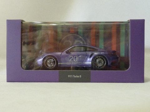 Porsche 911 - 992 Coupe Turbo S 20th Anniversary China, 2021-2021, paars, Minichamps, WAP 020 9090 N005