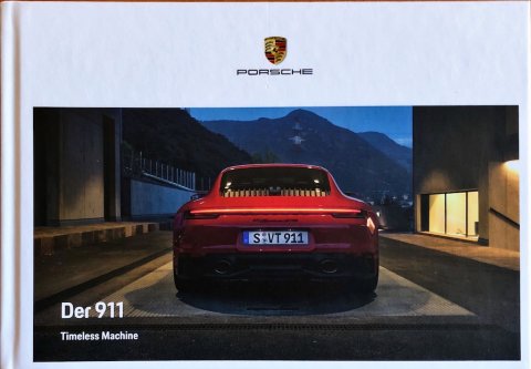 Porsche 911 (992) nr. WSLC2201000210 DE:WW, 2021-06 DE 2021 folder brochure