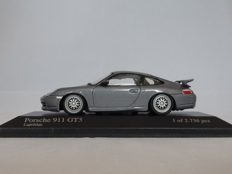 Porsche 911 - 996.1 Coupe GT3, 1999-2000, grijs, Minichamps, 430 068008 