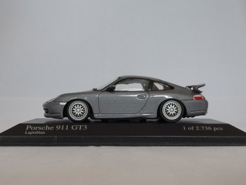 Porsche 911 - 996.1 Coupe GT3, 1999-2000, grijs, Minichamps, 430 068008