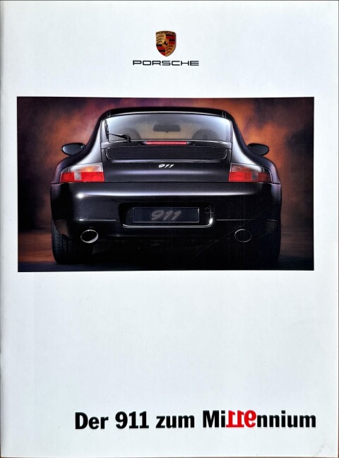 Porsche 911 (996) 911 Millennium nr. WVK 169 610 00, 1999 09 DE 1999 folder brochure