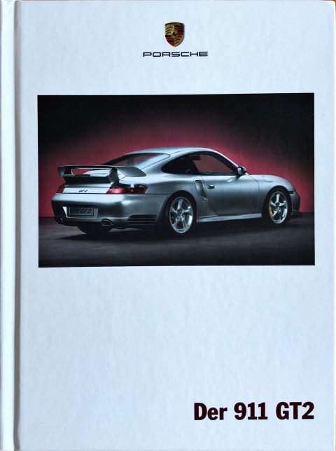 Porsche 911 (996) GT2 nr. WVK 202 310 02, 2001-08 DE 2001 folder brochure