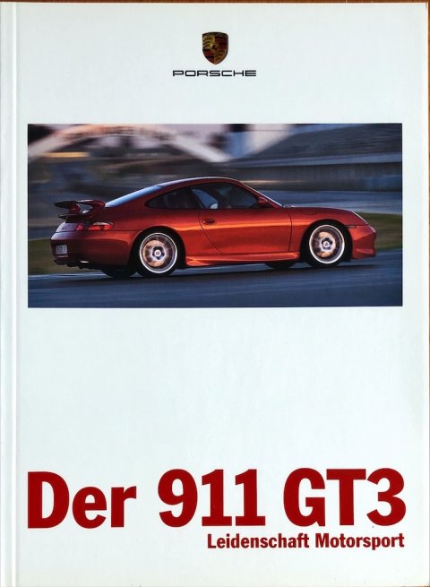 Porsche 911 (996) GT3 nr. WVK 162 610 99, 1999-02 DE 1999 folder brochure