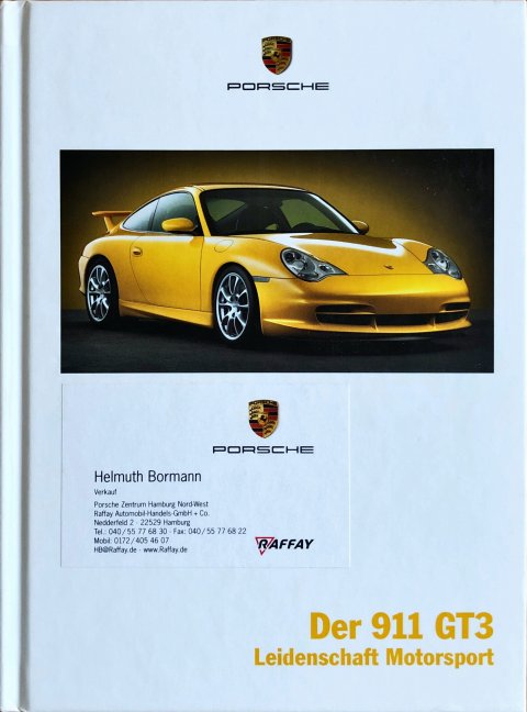 Porsche 911 (996) GT3 nr. WVK 207 210 03, 2002-12 DE 2002 folder brochure