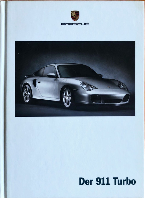 Porsche 911 (996) Turbo nr. WVK 200 110 02 D:WW, 2001 07 A5 hard cover DE year 2001 folder brochure