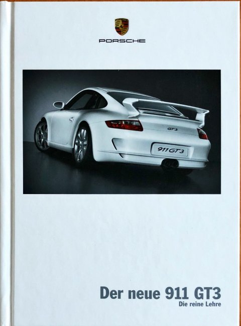 Porsche 911 (997.1) GT3 nr. WVK 221 210 076 D:WW, 2005-11 DE 2005 folder brochure