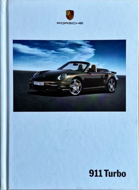 Porsche 911 (997.1) Turbo  nr. WVK 230 110 08 D:WW, 2007 04 DE 2007 folder brochure