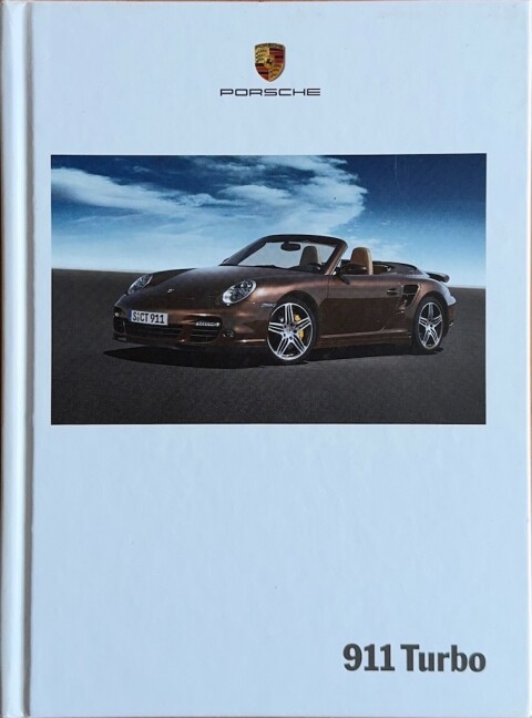 Porsche 911 (997.1) Turbo  nr. WVK 230 191 08 NL:WW, 2007 04 DE 2007 folder brochure