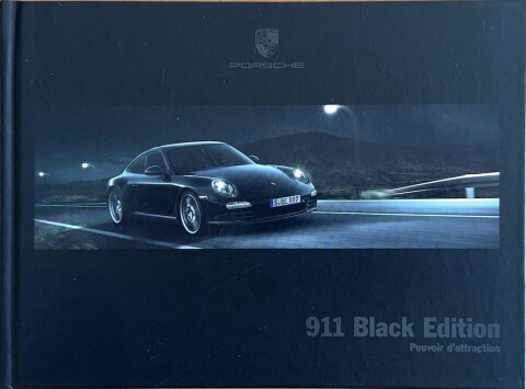 Porsche 911 (997.2) Black Edition nr. WSLS1201000430 FR:WW, 2010 11 FR 2010 folder brochure
