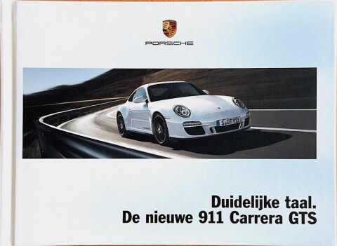 Porsche 911 (997.2) GTS  nr. WSLS1101000191 NL:WW, 2010 06 NL 2010 folder brochure