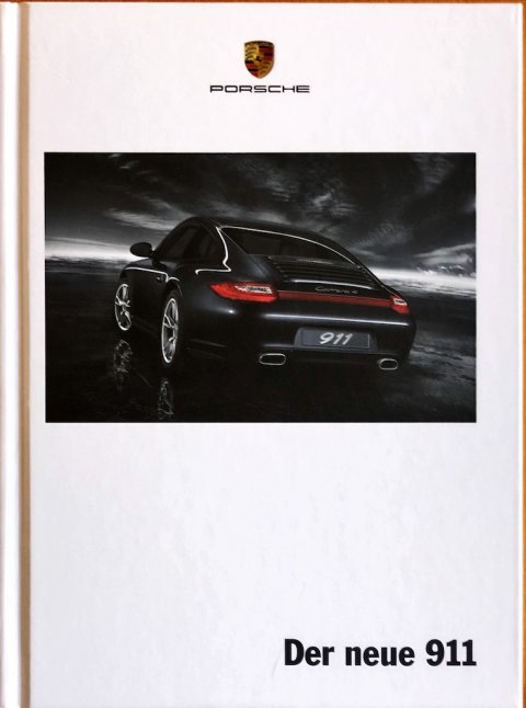 Porsche 911 (997.2) nr. WVK 233 610 08, 2008-02 DE 2008 folder brochure