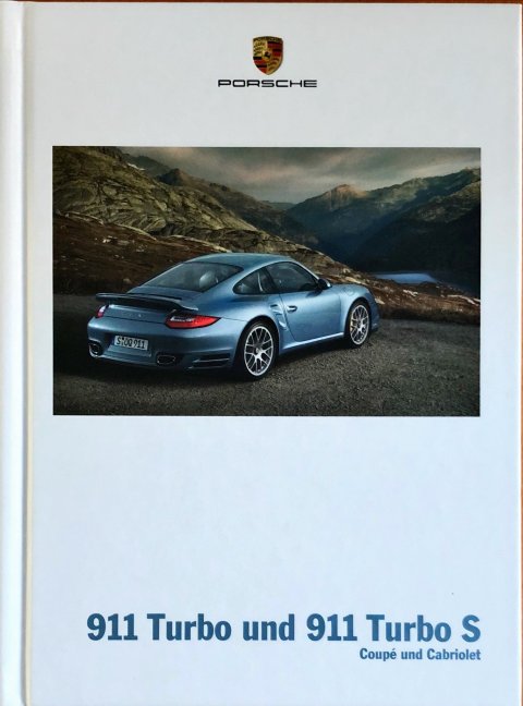 Porsche 911 (997.2) Turbo en Turbo S nr. WSLP1101000210 DE:WW, 2009-11 DE 2009 folder brochure
