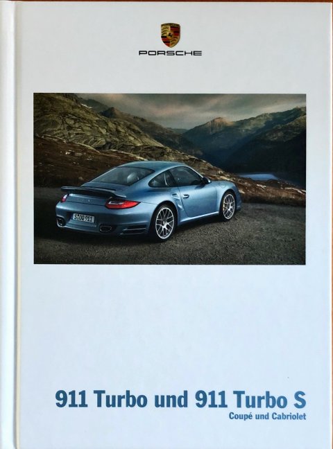 Porsche 911 (997.2) Turbo en Turbo S nr. WSLP1101000210 DE:WW, 2009-11 DE 2009 folder brochure