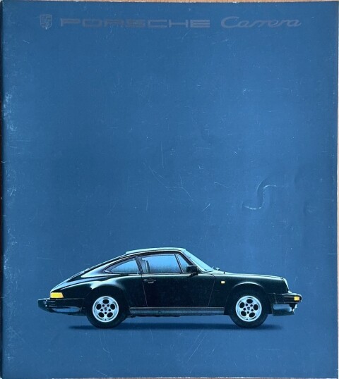 Porsche 911 Carrera : 911 Turbo (G model) nr. WVK 103 310, 1984 07 DE 1984 folder brochure