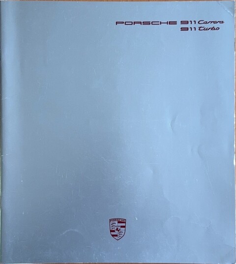 Porsche 911 Carrera : 911 Turbo (G model) nr. WVK 103 310, 1987 07 DE 1987 folder brochure