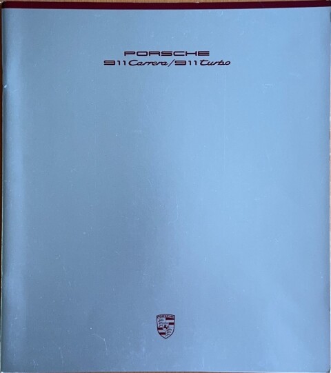 Porsche 911 Carrera : 911 Turbo (G model) nr. WVK 103 310, 1988 07 DE 1988 folder brochure