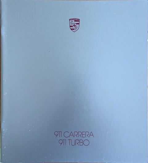 Porsche 911 Carrera : 911 Turbo (G model) nr. WVK 103 330, 1986 07 FR 1986 folder brochure