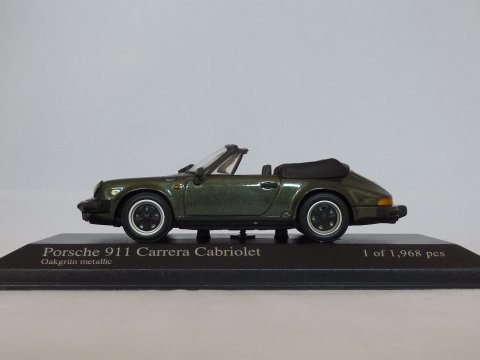 Porsche 911 - G-model 911 Cabriolet, 1983-1989, groen, Minichamps, 430 062035