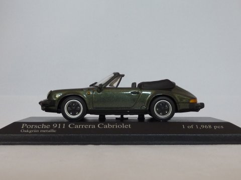 Porsche 911 - G-model 911 Cabriolet, 1983-1989, groen, Minichamps, 430 062035 