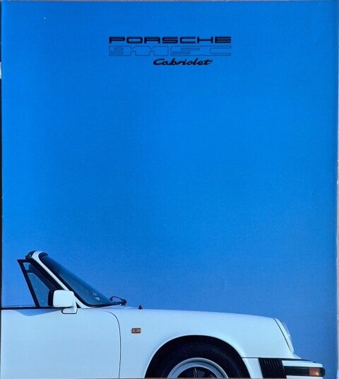 Porsche 911 SC Cabriolet nr. WVK 122 510, 1983 DE 1983 folder brochure