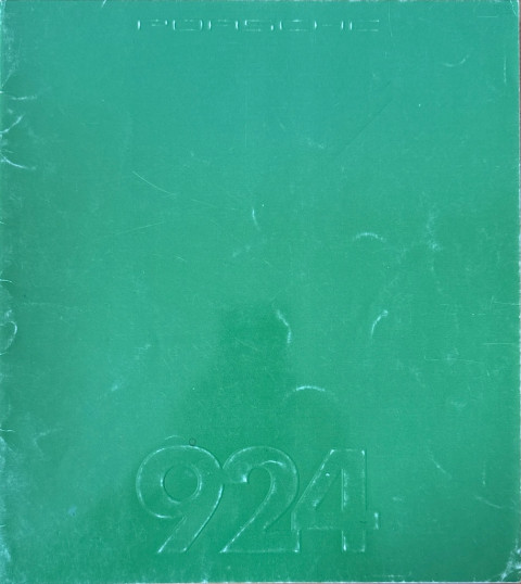 Porsche 924 nr. WVK 103 110, 1982 07 DE 1982 folder brochure
