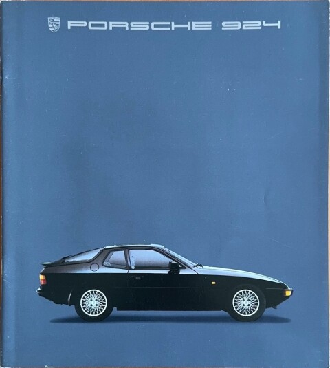 Porsche 924 nr. WVK 103 110, 1984 07 DE 1984 folder brochure