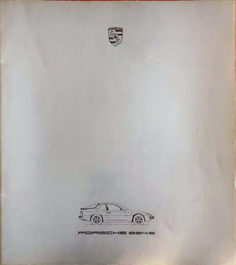 Porsche 924 S nr. WVK 103 110, 1985-07 25,0 x 28,0, 54, DU, 1985 folder brochure